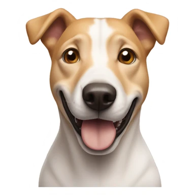 dog with elon musk sticker