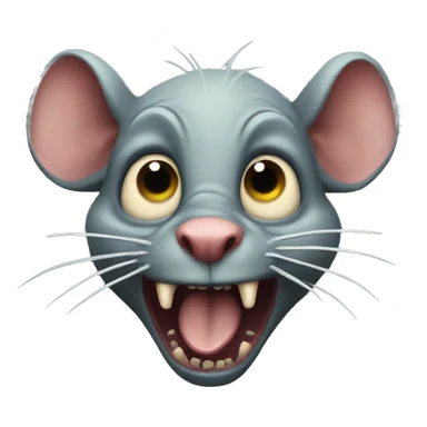 Scary zombie rats  sticker