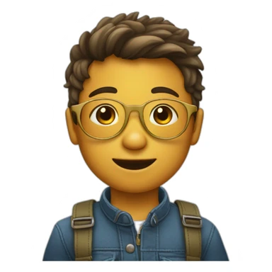 Garçon enfant avec des lunettes de soleil sticker