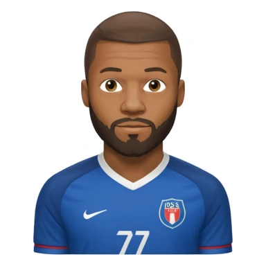 Mbappé dans une longue barbe  sticker