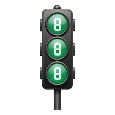 Crosswalk Light icon , Countdown timer light. sticker