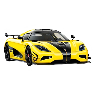 Koenigsegg Agera RS - Koenigsegg (Model Year: 2020) (Iconic colour: Yellow) sticker