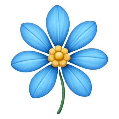 Flor azul en base a esta 🌸 sticker