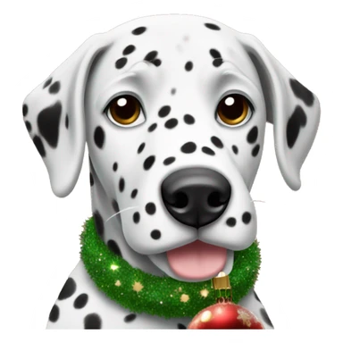 Dalmatian Christmas vibe  sticker