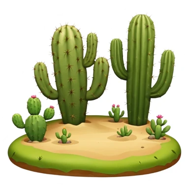desert iwth cactus sticker