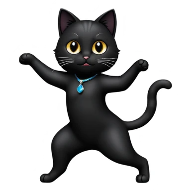 Cat dancing in the dark sticker