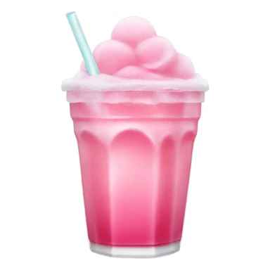 Pink iced drink sticker