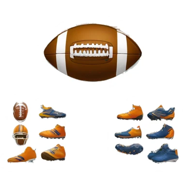 “Football store exterior with bold signage, large windows displaying football gear, and a clean, sporty design.” sticker