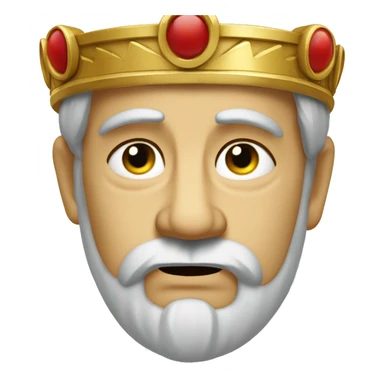 Sad Emperor: A Roman emperor wearing a laurel crown and toga, looking down with a tear rolling down his cheek, expressing sadness—perhaps over a political loss or defeat. sticker