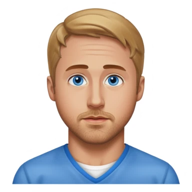Ryan Gosling with blue eyes sticker