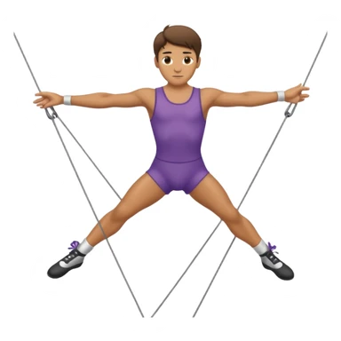 tightrope walker sticker