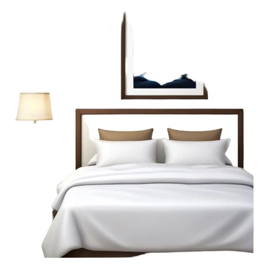 A dimly lit white bedroom. The bed is neatly made, and a glass of water sits beside a book on a cozy nightstand. Soft lighting signals a peaceful wind-down, representing the calm and control that comes from reclaiming your evenings. sticker