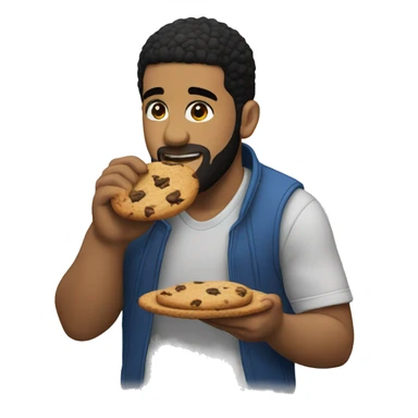 drake eating a cookie sticker