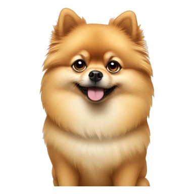 A Pomeranian giving a side eye  sticker
