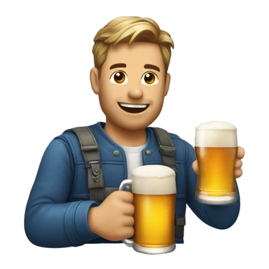 chat énervé avec une bière  sticker