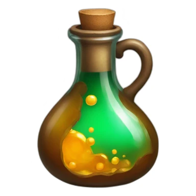 medieval potion filled with charisma color sticker