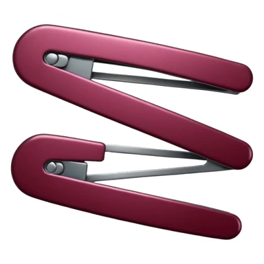 burgundy hairclips sticker