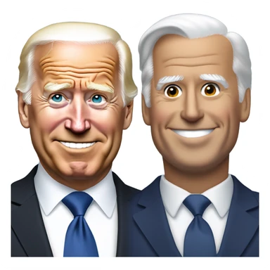 joe biden and trump sticker