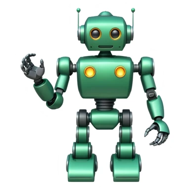 Jet-arm green,Toy Robot. sticker