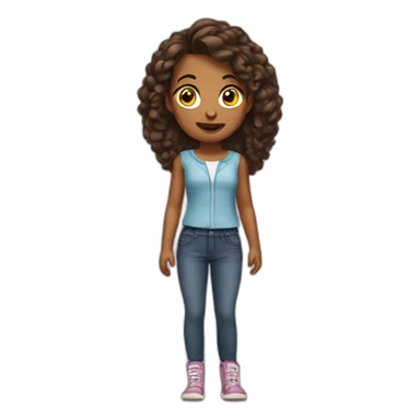 A sassy girl sticker