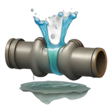 Pipe water leak sticker