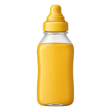 Mustard bottle sticker