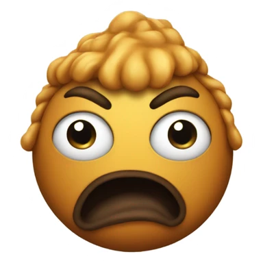 An evil poo emoji sticker