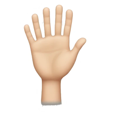 Generate the palm of a hand with no fingers sticking out except the middle one  sticker