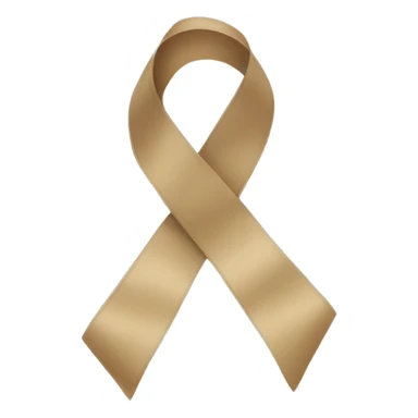Beige ribbon  sticker