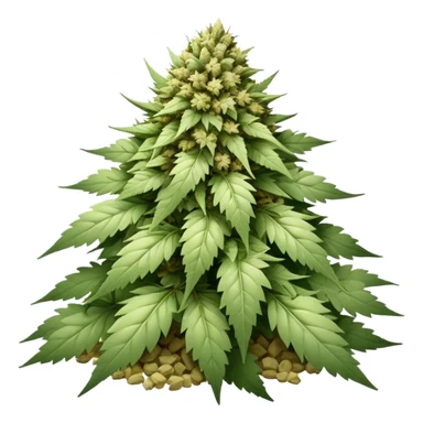 white color marijuana sticker