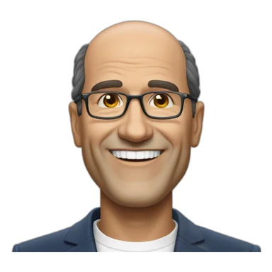 Jean Castex prime minister bald smiling sticker