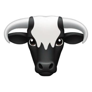 Black longhorn logo sticker