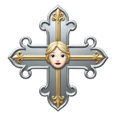vivienne westwood style cross sticker