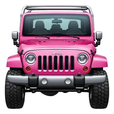 Raspberry pink jeep wrangler 4 door Sahara  sticker