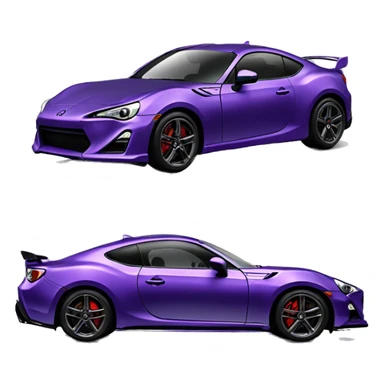 purple gt86 aero sticker