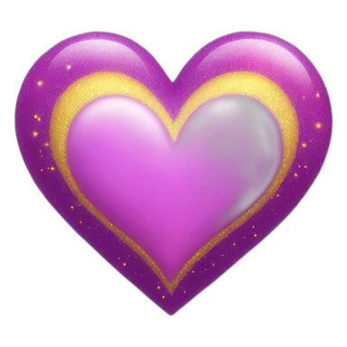 pink-and-purple-heart-with-yellow-sparkles sticker