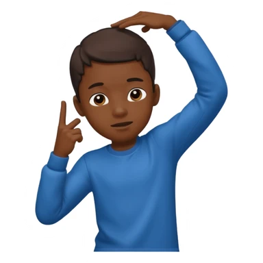 Dabbing black kid sticker