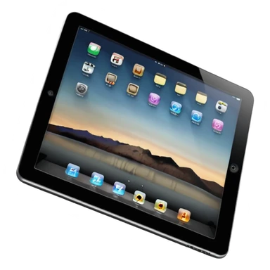 black iPad 2024 sticker