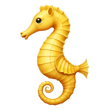 Left Facing Yellow Seahorse  sticker