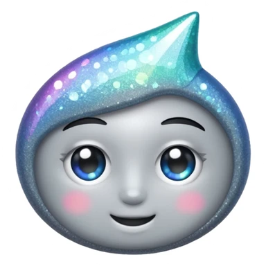 vamp glitter gray sticker