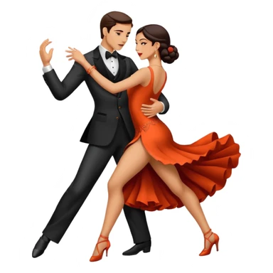 Pareja bailando tango sticker