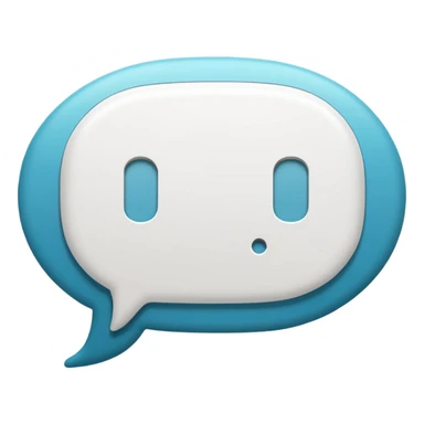 speech bubble with AI letters inside sticker