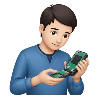 repairing an electronic device sticker