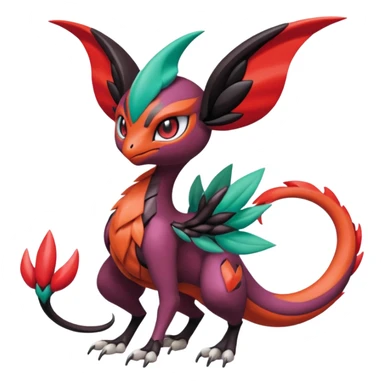 Meloetta-Yveltal-Noivern-Pokémon-Fakémon-creature sticker