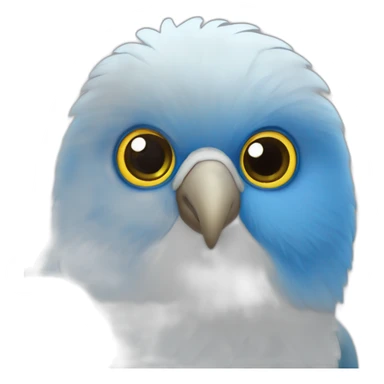 Agapornis azul sticker