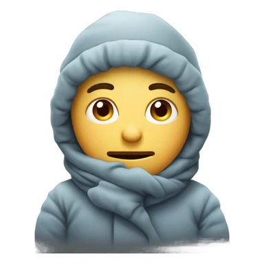 Human freezing their ass off sticker