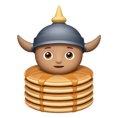 Mini pekka con un panqueque en la cabeza sticker