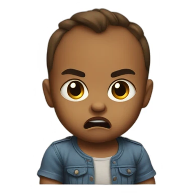 angry baby sticker