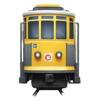 Public transport tram sticker