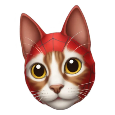 Cat spiderman sticker